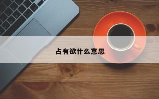 占有欲什么意思