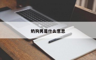 奶狗男是什么意思